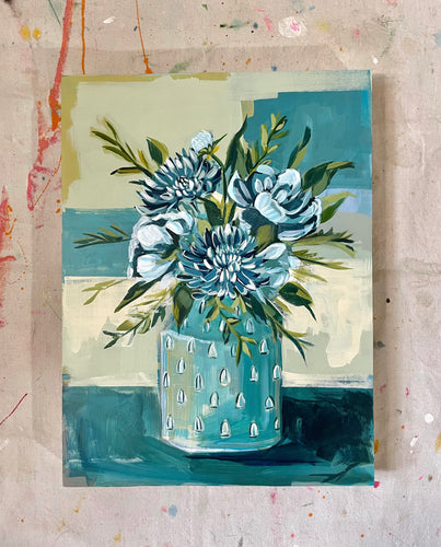 Blooms in Blue