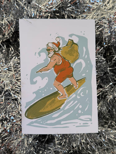 Surfing Santa