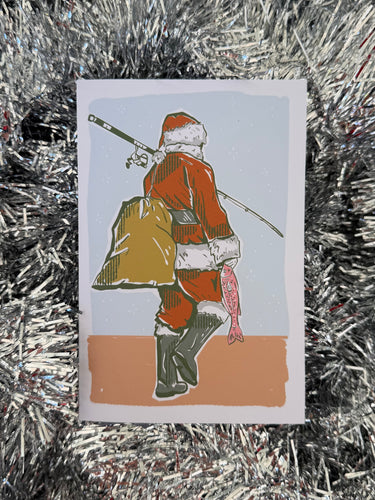 Santa Gone Fishing
