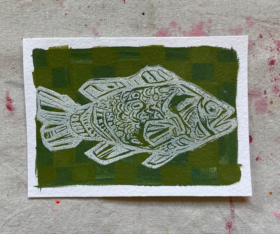 Fish - Block Print 18