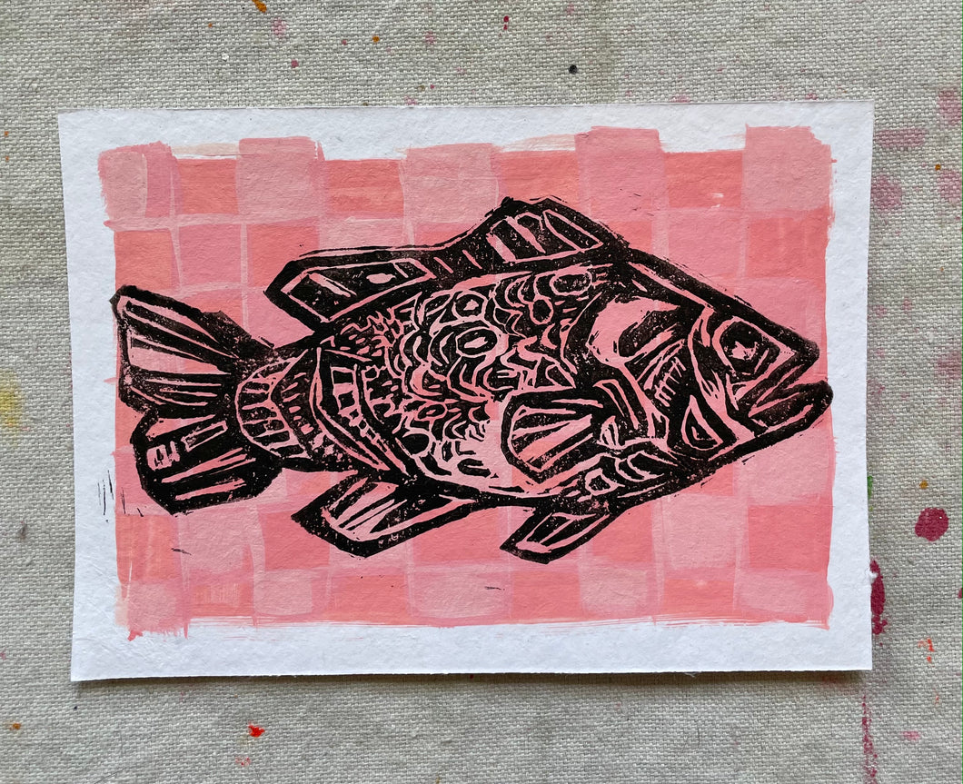 Fish - Block Print 9