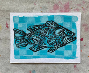Fish - Block Print 6