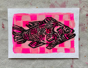 Fish - Block Print 1
